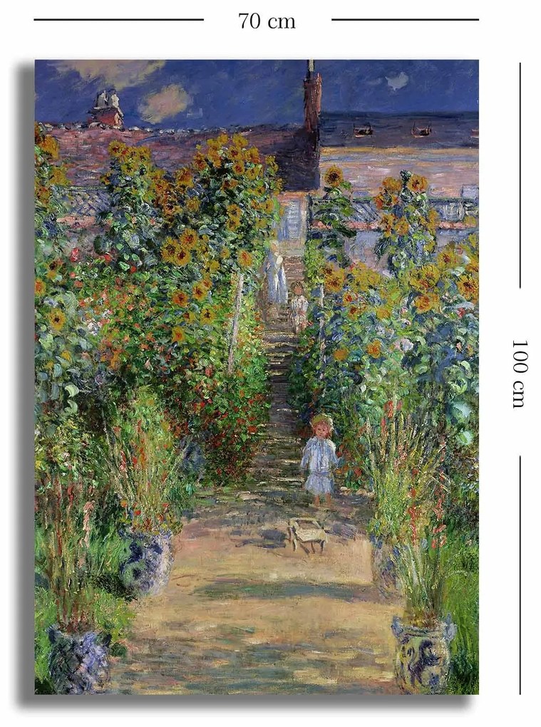 Pintura Decorativa em Tela 70100MONET019 – Multicolor – 70 x 100 cm