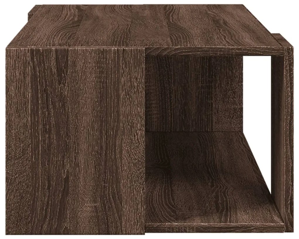 Mesa de centro 89,5x48x30cm derivados madeira carvalho castanho