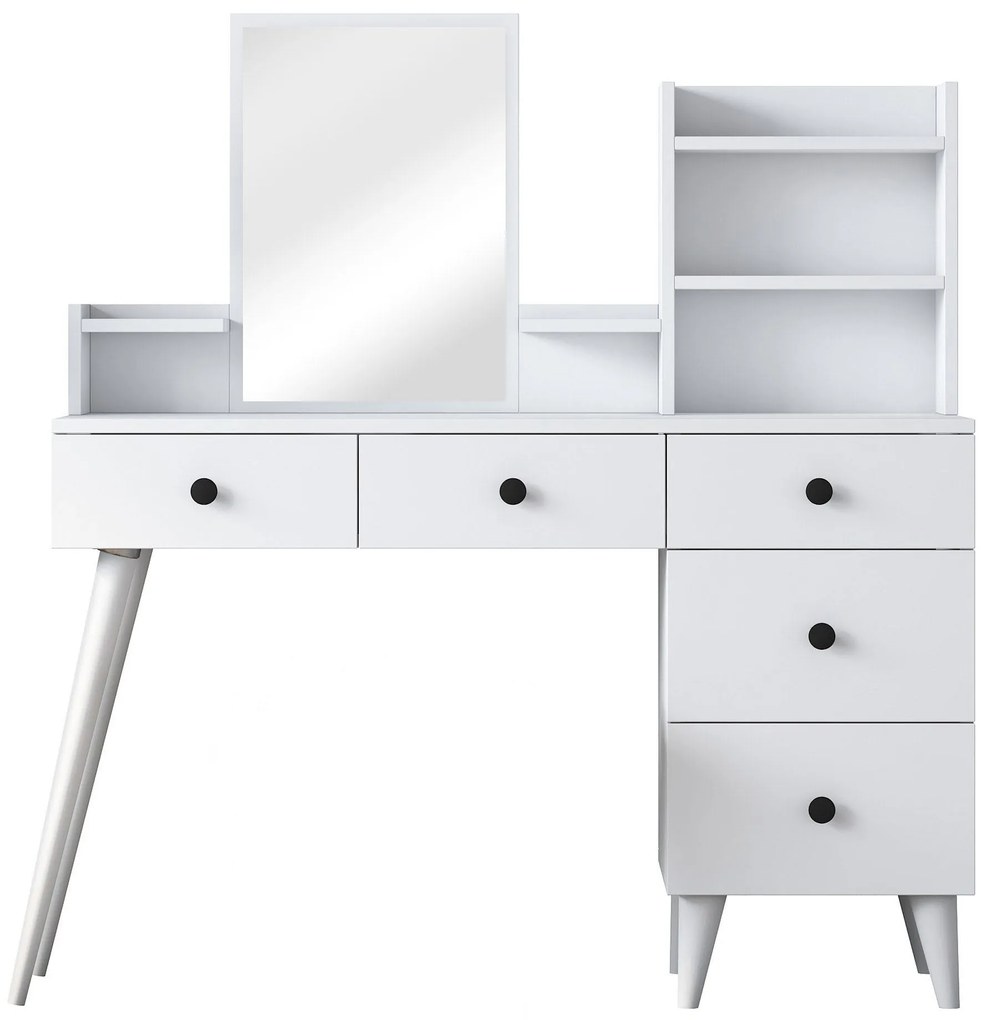 Mesa de Maquilhagem Bj101 – Branco – 125x93,8x40 cm