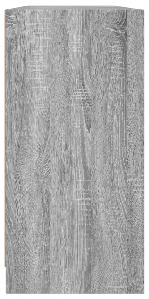 Estante c/ portas 204x37x75 cm derivados madeira cinza sonoma