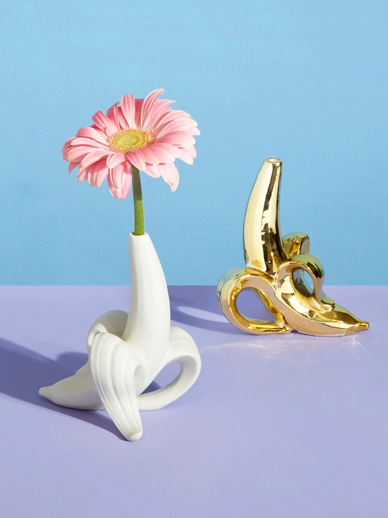 Jarra de porcelana Banana, Alt 15 cm