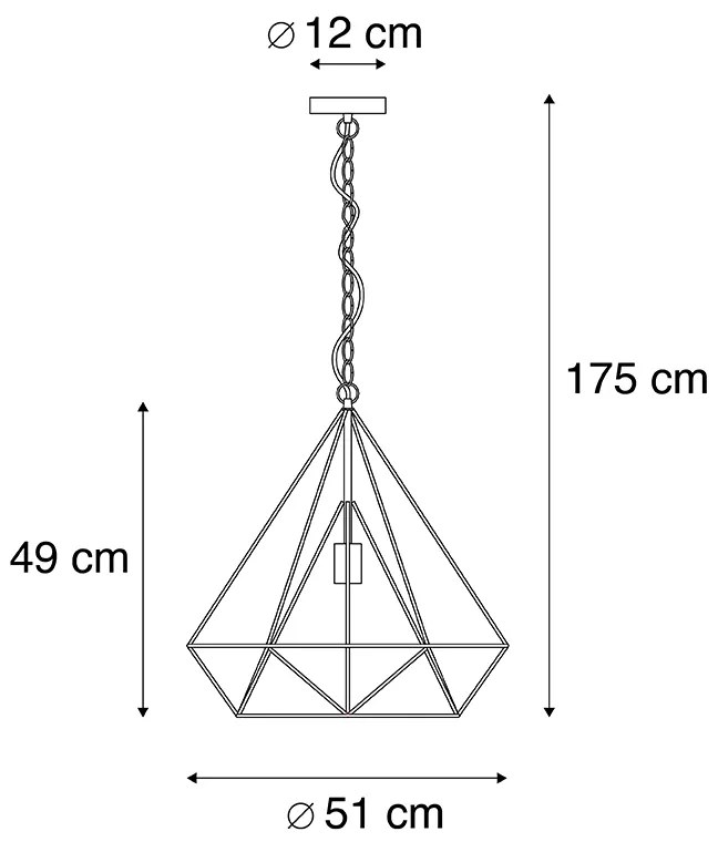 Candeeiro de suspensão escandinavo preto - Karkass Industrial,Design