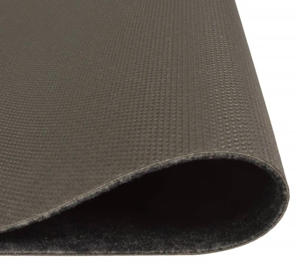 Tapete de cozinha lavável 60x300 cm veludo padrão cooking preto