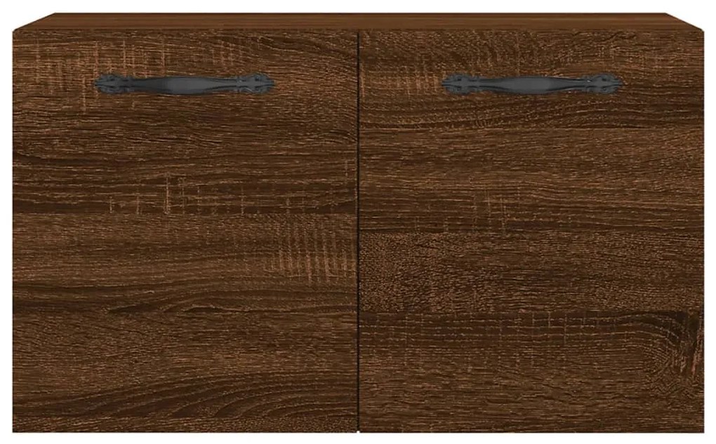 Armário parede 60x36,5x35cm derivados madeira carvalho castanho