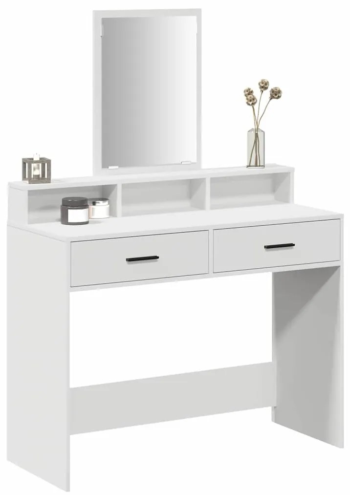 Tocador com Gavetas Branco 100x41x140 cm