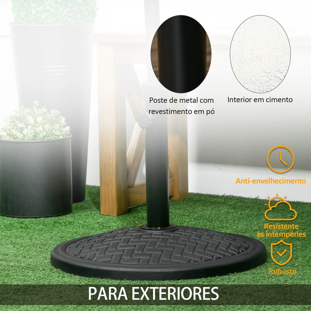 Base para Chapéu de Sol de Cimento Suporte para Chapéu de Sol de 14 kg