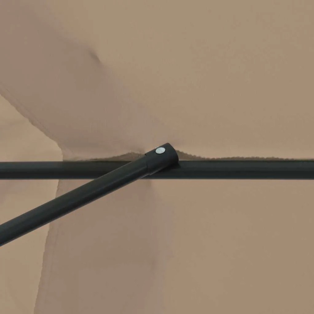 Parasol de Jardim 395 x 245 cm Taupe