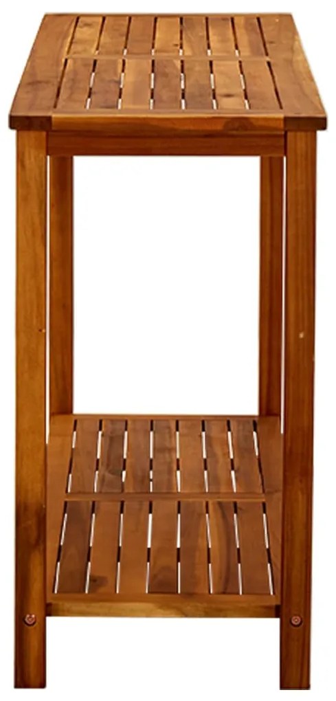 Mesa consola para jardim 110x40x75 cm madeira de acácia maciça