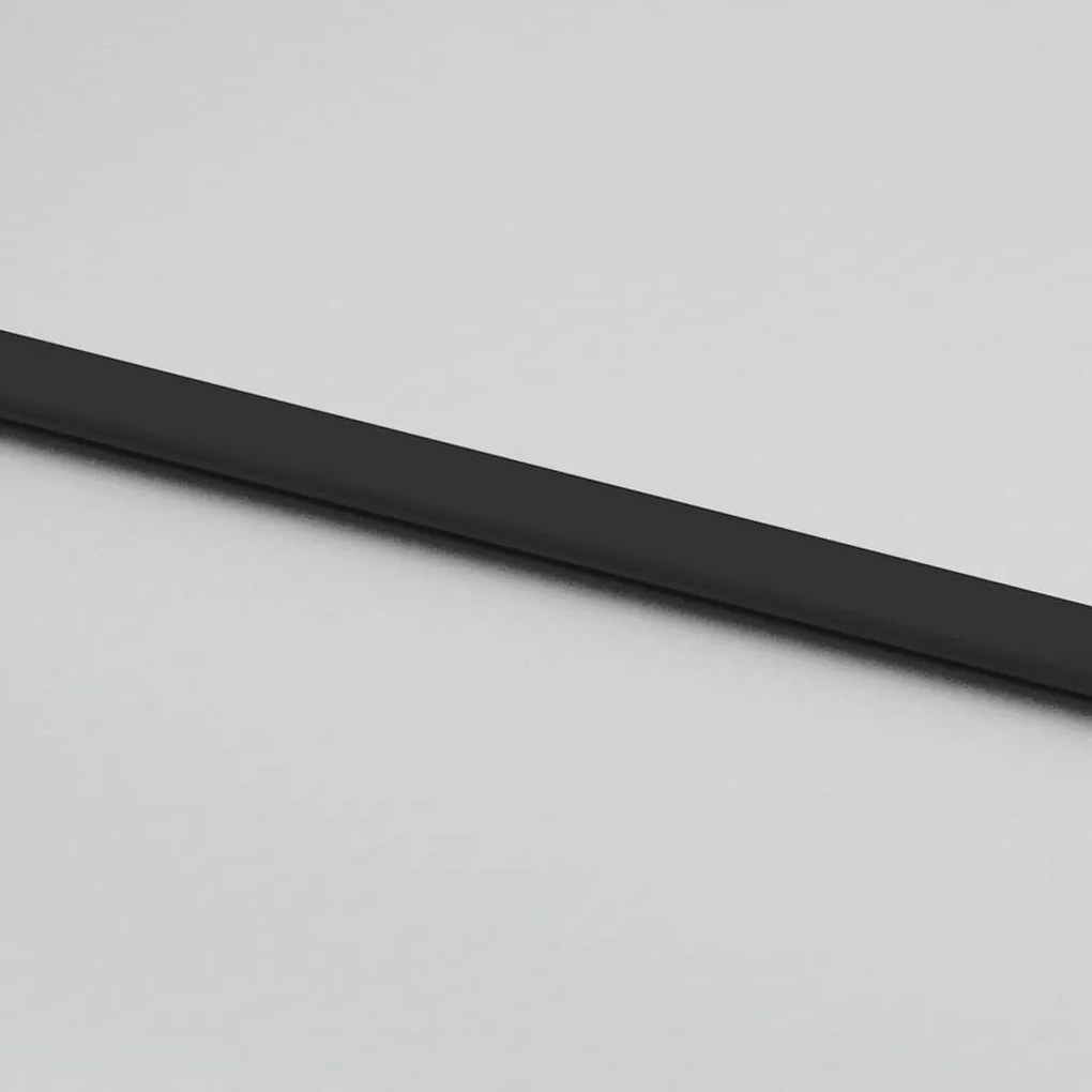 Porta deslizante c/ conj. ferragens 90x205cm vidro ESG preto