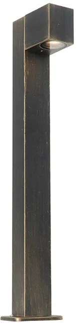 Candeeiro de pé exterior industrial dourado antigo 65 cm IP44 - Baleno Country / Rústico,Moderno,Industrial