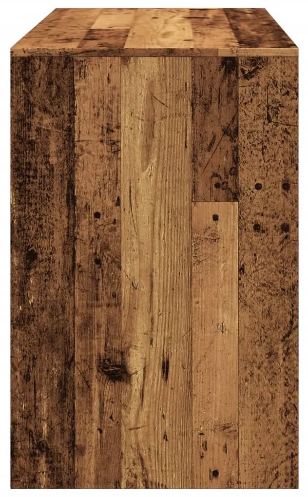 Secretária 101x50x76,5 cm derivados de madeira madeira velha