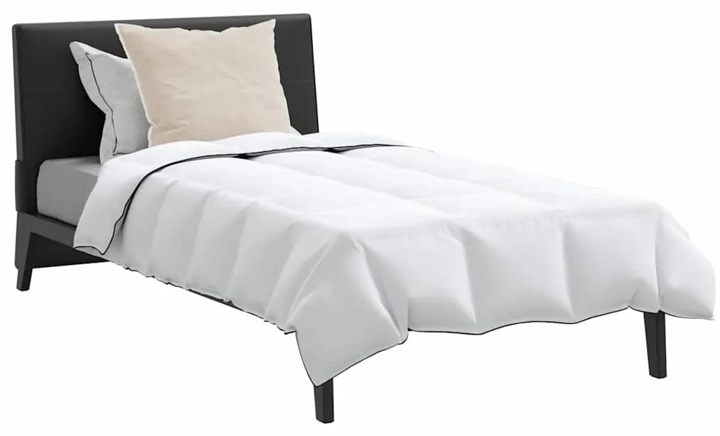 Edredão com travesseiro 2 pcs Branco 155 x 200 cm Penugem
