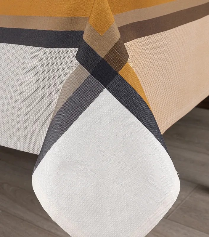 Toalhas de mesa anti nódoas 100% algodão - CHITA 2024 Fateba: Verde 1 Toalha de mesa 180x300 cm