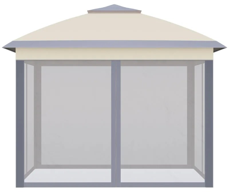 Tenda Dobrável Pop Up com Altura Ajustável – 3x3m – Bege