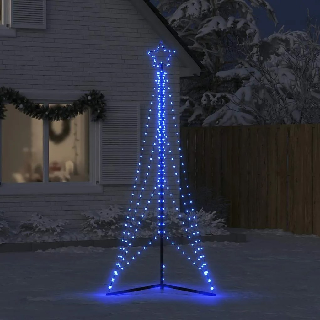 LED Árvore de Natal 483 LEDs Azul 240 cm