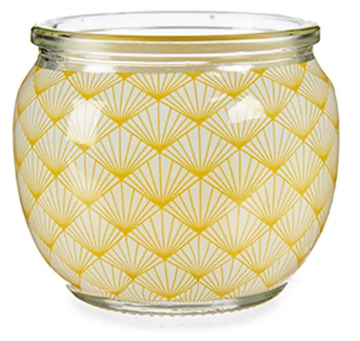 Vela Perfumada Copo Vidro Laranja 7X6.5cm