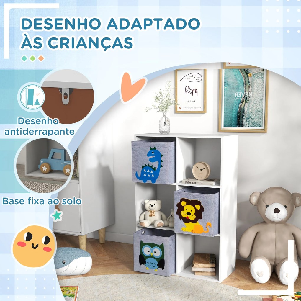 ZONEKIZ Estante para Brinquedos Estante para Crianças acima de 3 Anos