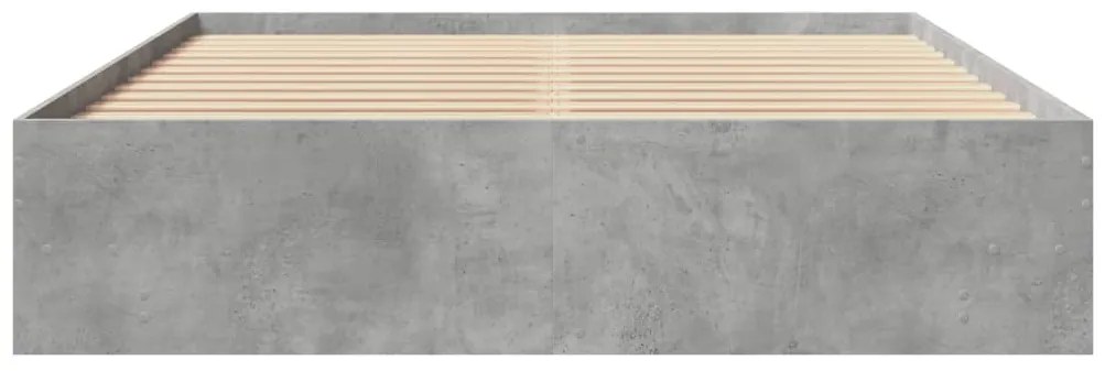 Estrutura de cama 150x200 cm derivados de madeira cinza cimento