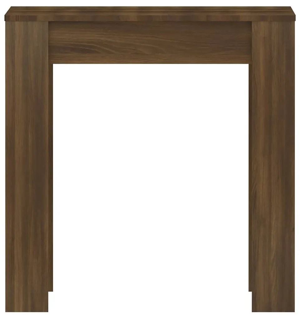 Mesa jantar 140x74,5x76 cm derivados madeira carvalho castanho