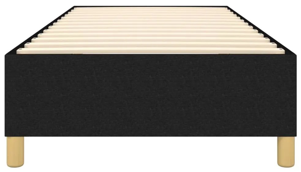 Estrutura de cama sem colchão 90x200 cm tecido preto