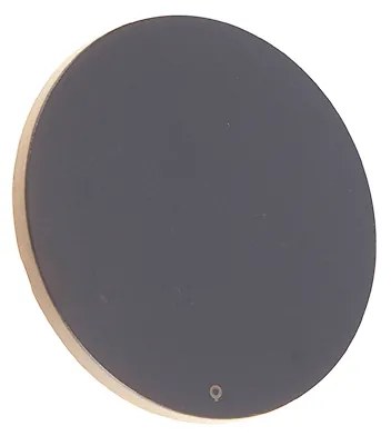 Candeeiro de parede design cinzento 16,5 cm com LED - Skyf