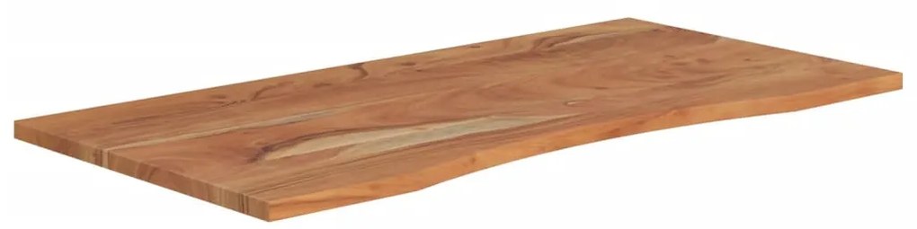 Tampo de secretária retangular 120x60x2,5 cm acácia maciça