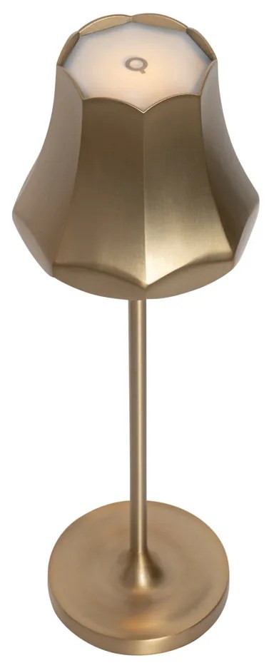 Conjunto de 2 Candeeiros de Mesa Retro Ouro Rosa Recarregáveis IP44 - Granny