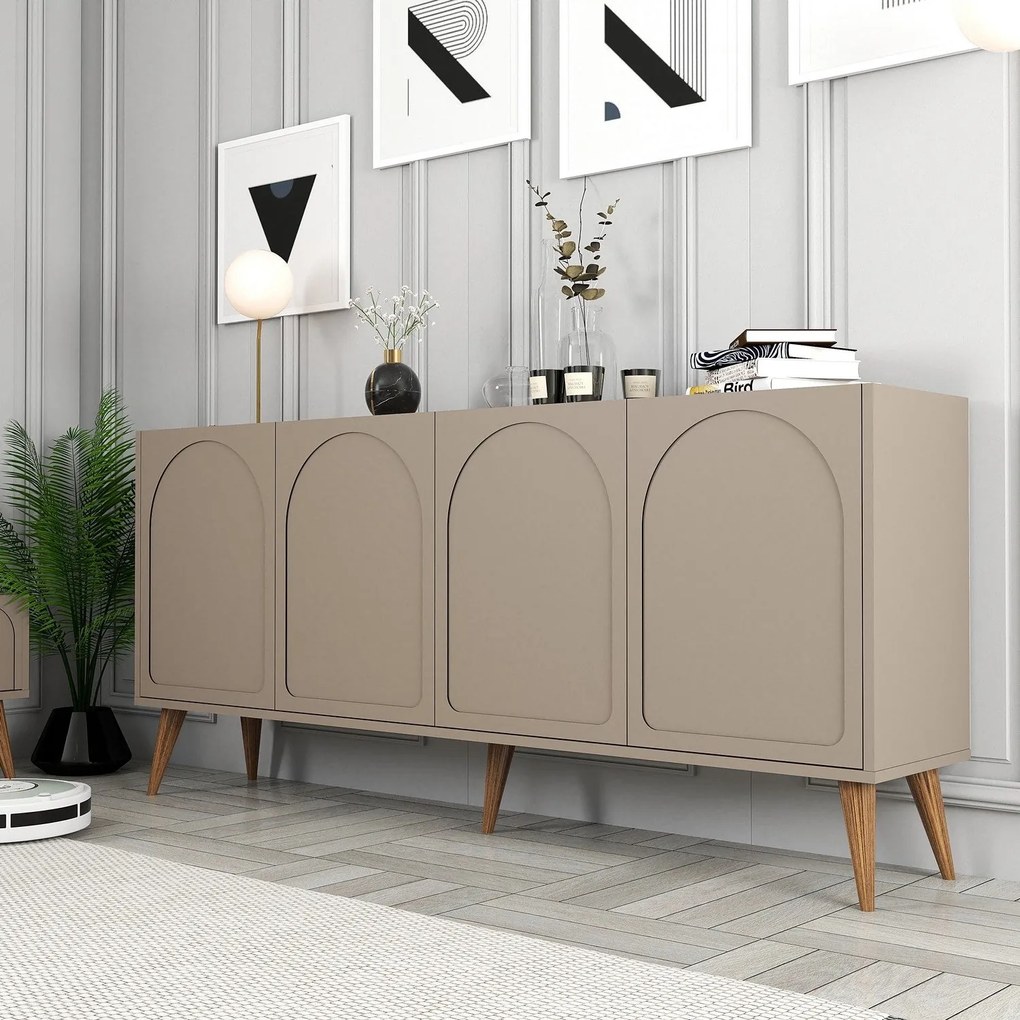 Console Lyon – Atlas Walnut – 180x81x35 cm
