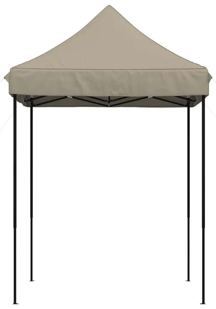 Tenda p/ festas pop-up dobrável 200x200x306cm cinza-acastanhado