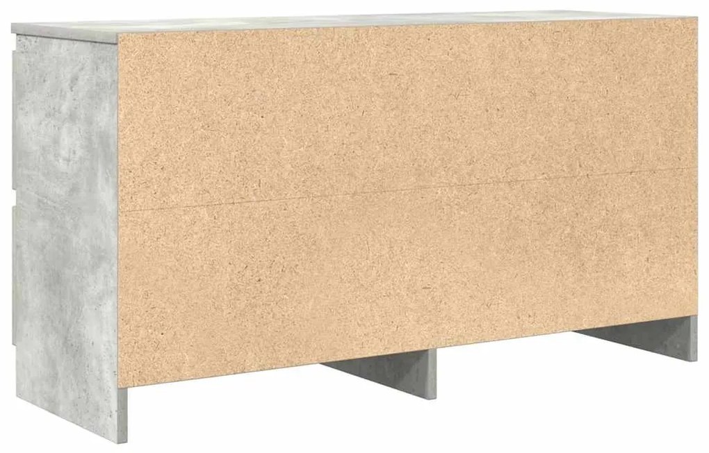 Móvel p/ TV 100x35x54 cm madeira processada cinzento cimento