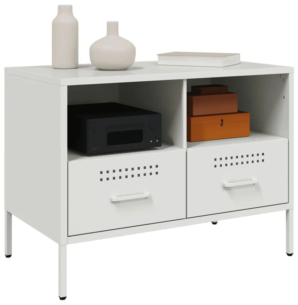 Móvel de TV 68x39x50,5 cm aço branco