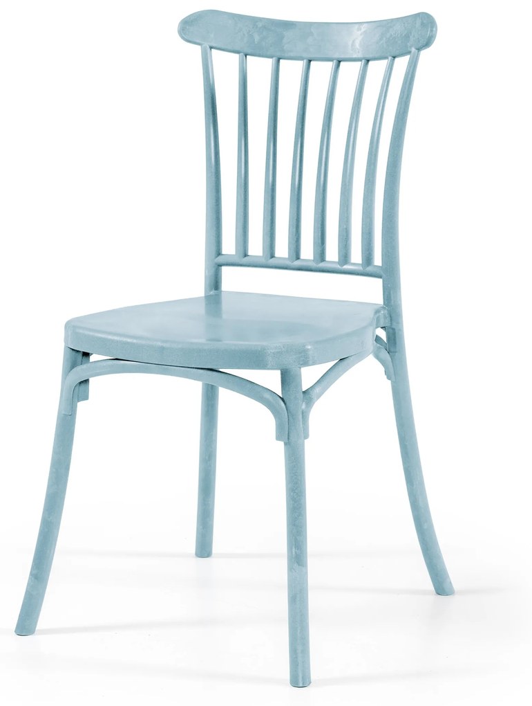 Cadeira HAVANA Azul Pastel - polipropileno com fibra de vidro - conjunto com 4 unidades