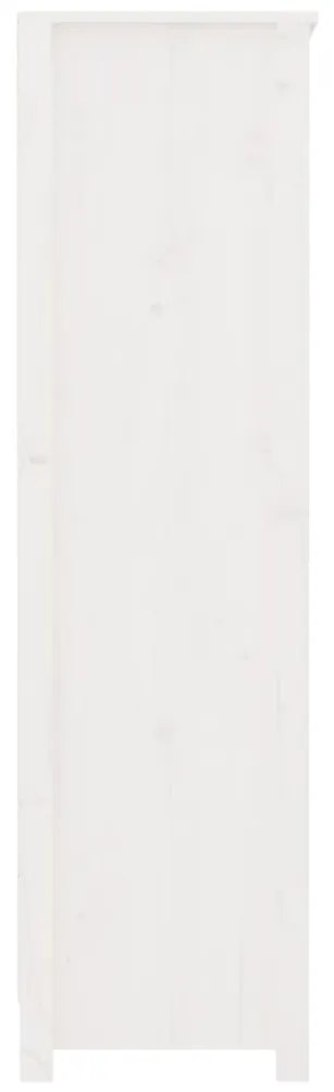 Estante 80x35x126 cm madeira de pinho maciça branco