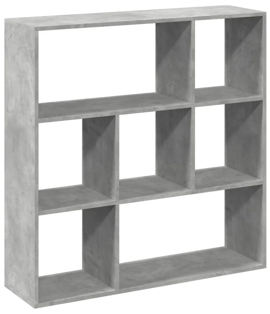 Estante divisória 102x29x103,5 cm deriv. madeira cinza cimento