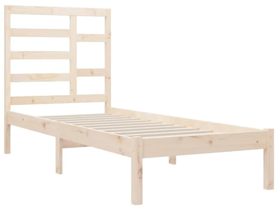 Estrutura de cama 90x200 cm madeira maciça