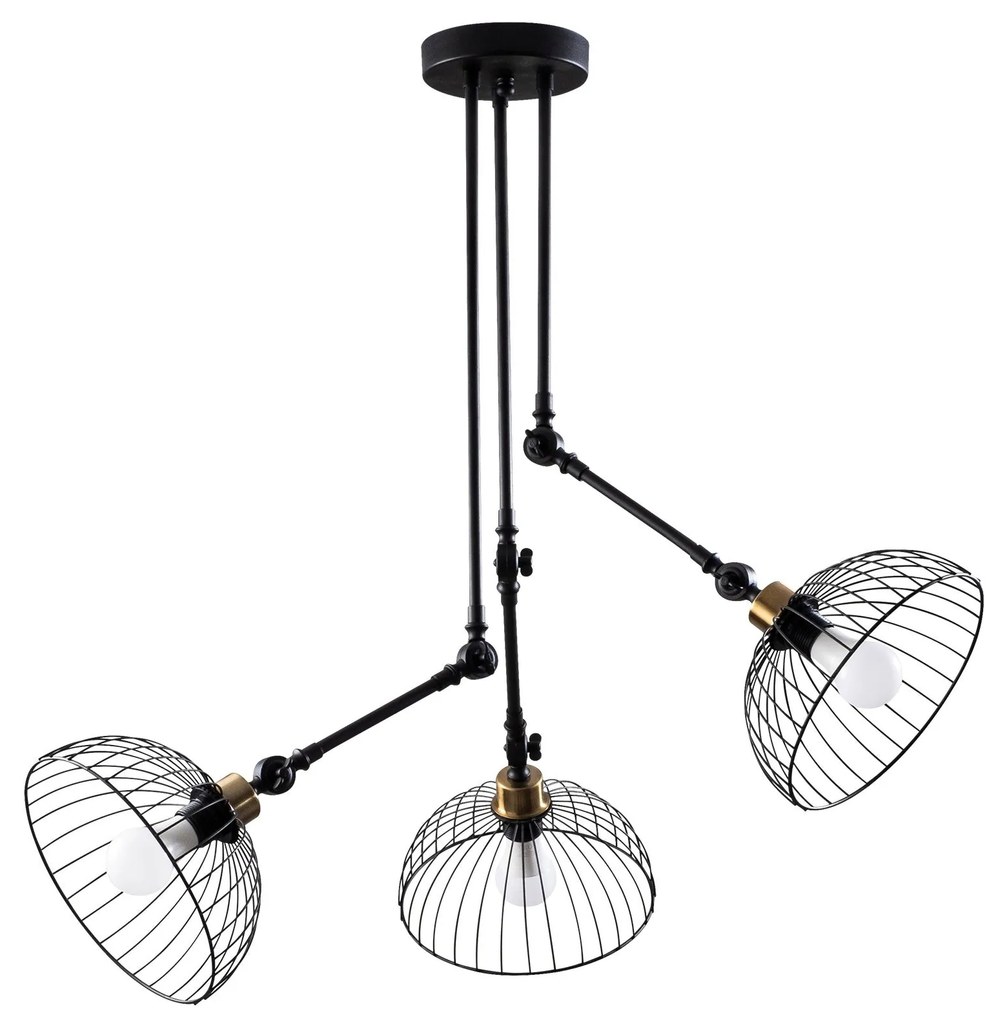 Candeeiro de Teto Beybisi – Preto – 93 x 93 cm