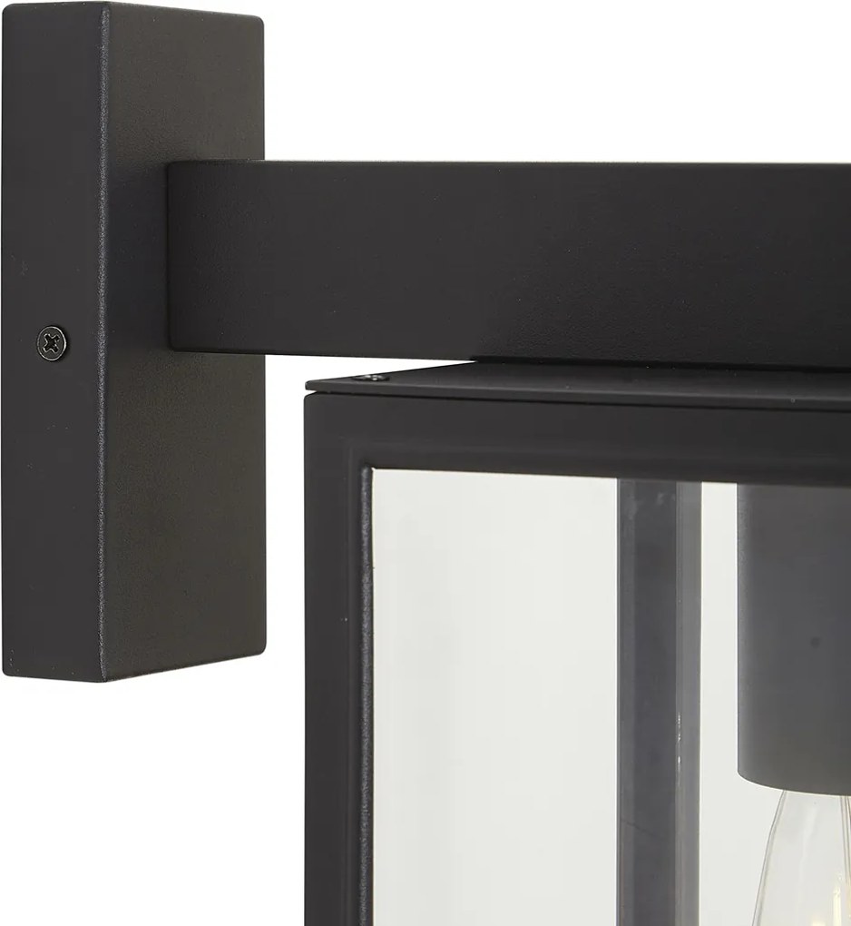 Candeeiro de parede industrial para exterior cinzento escuro IP44 - Sutton Down
