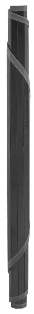 Tapete redondo 100 cm bambu cinzento