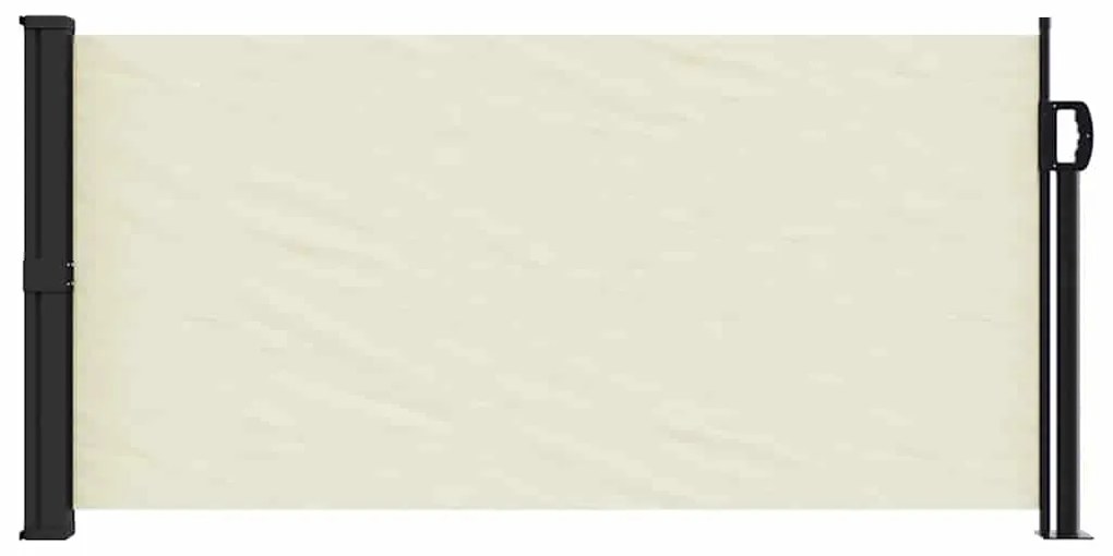 Toldo lateral retrátil 100x300 cm cor creme
