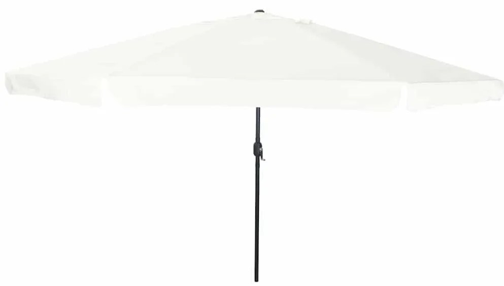 vidaXL Guarda-sol de Jardim Areia 395 x 395 x 245 cm Poliéster e Aço