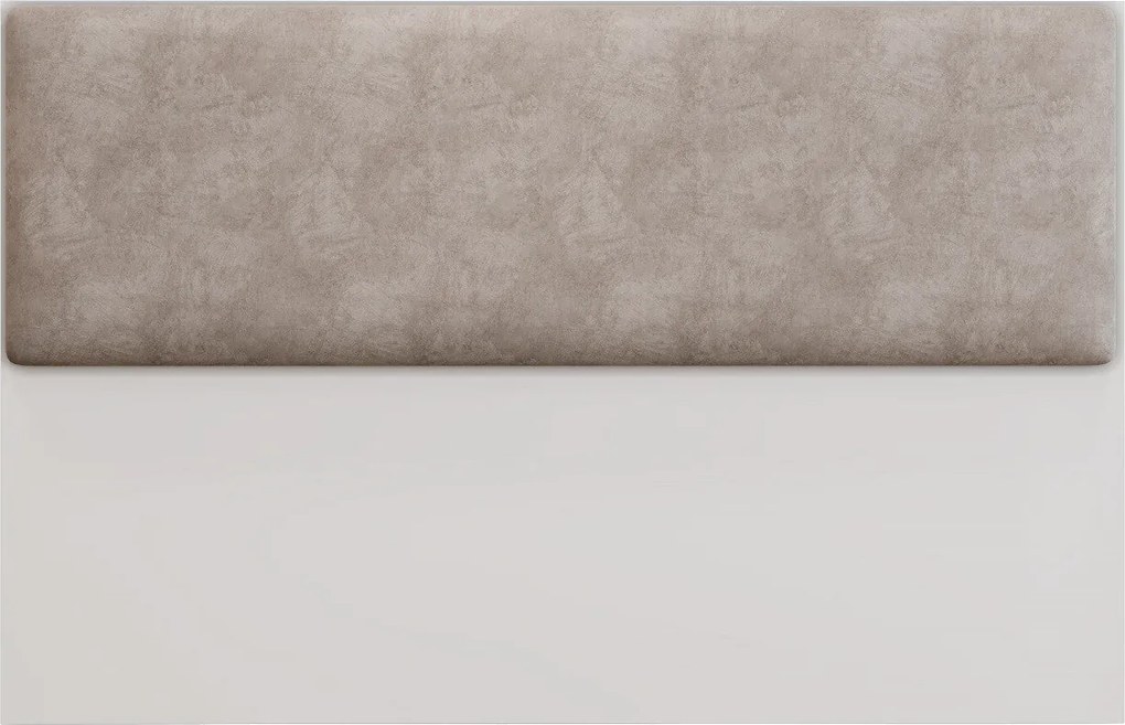 Cabeceira de Cama LUX – 160x5x90 cm – MDP Branco e Tecido Velvet Capuc