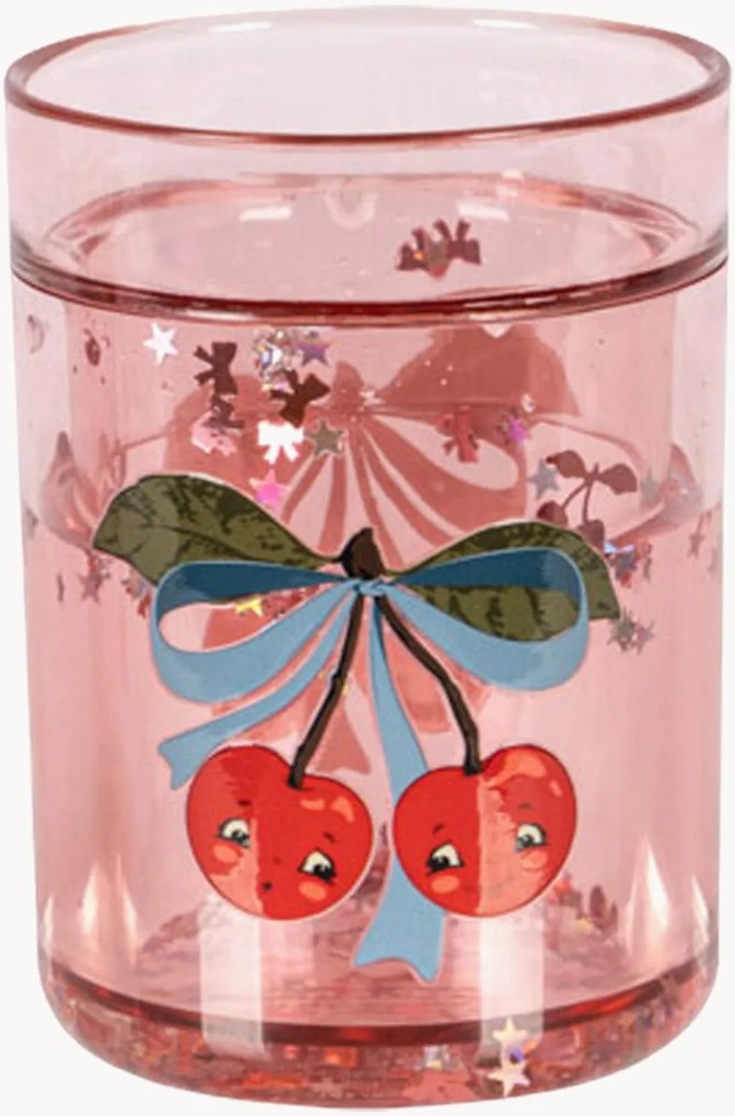 Copos infantis com purpurinas Cherry Bow, conjunto de 2