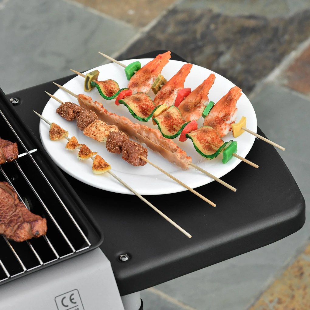 Outsunny Barbecue a Gás com 2 Queimadores 2,8 KW Barbecue a Gás com 2