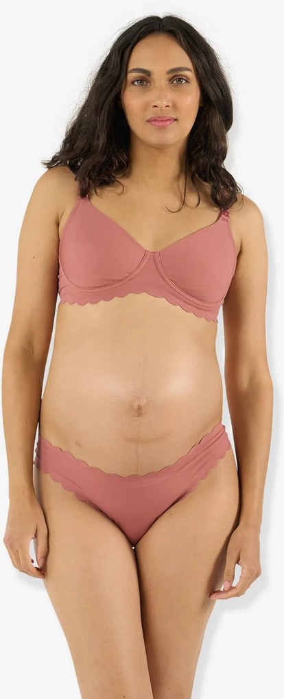 Soutien de maternidade e amamentação rosa-velho