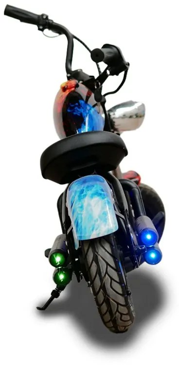 Mota elétrica para crianças estilo Chopper Black 24v Azul