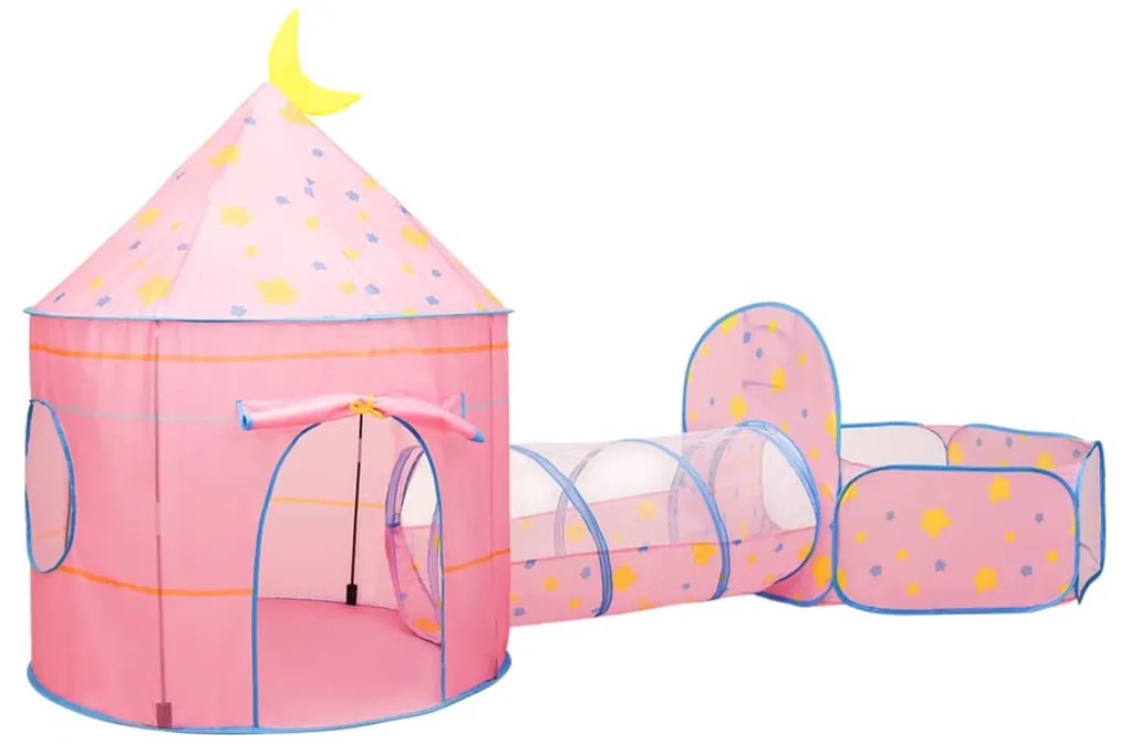 Tenda de brincar infantil 301x120x128 cm rosa