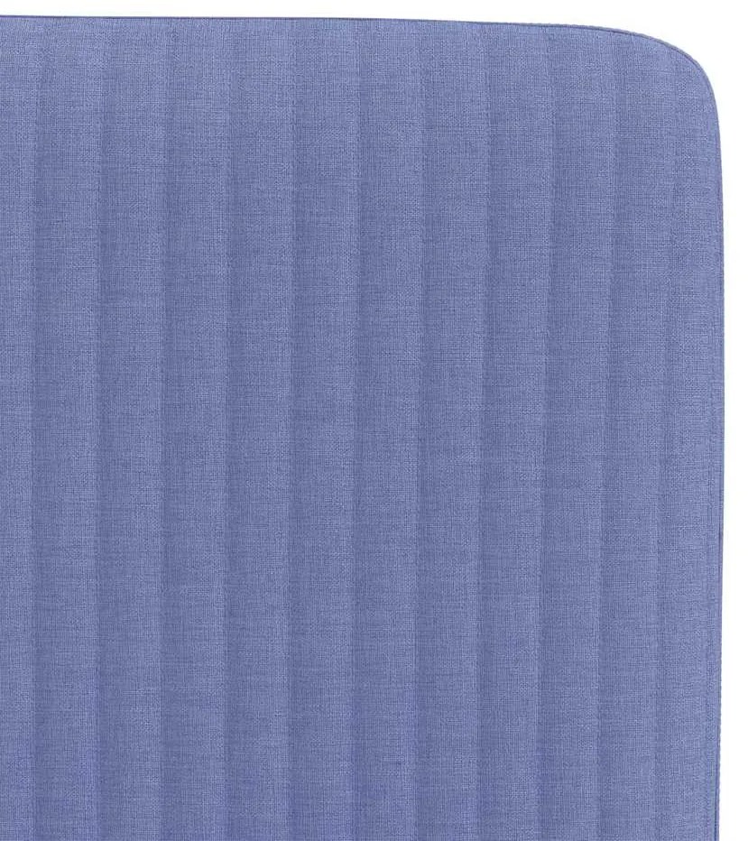 Cadeiras de jantar 2 pcs Jeans Tecido Azul