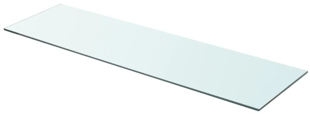 vidaXL Prateleira de vidro 90x25 cm transparente