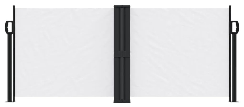 Toldo lateral retrátil 100x1000 cm branco