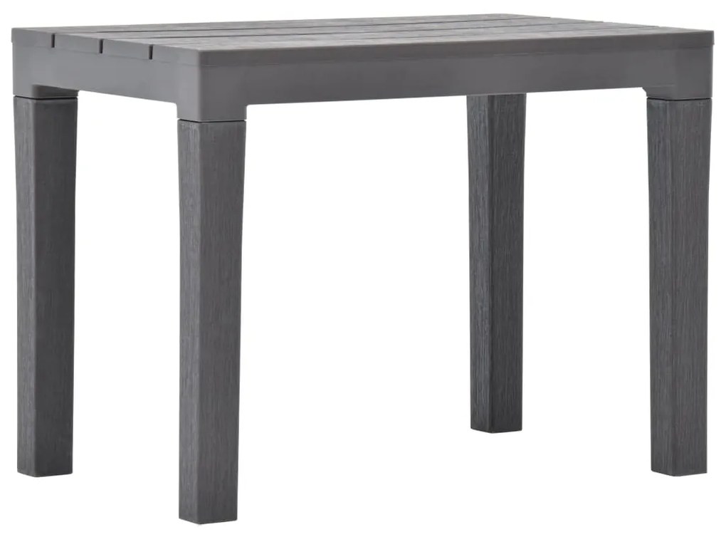 Mesa de jardim com 2 bancos plástico castanho